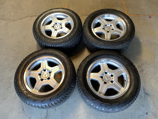 18" Mercedes G55 AMG Wheels Tires OE W463 Complete Set, Yokohama 285/55-18 Tires